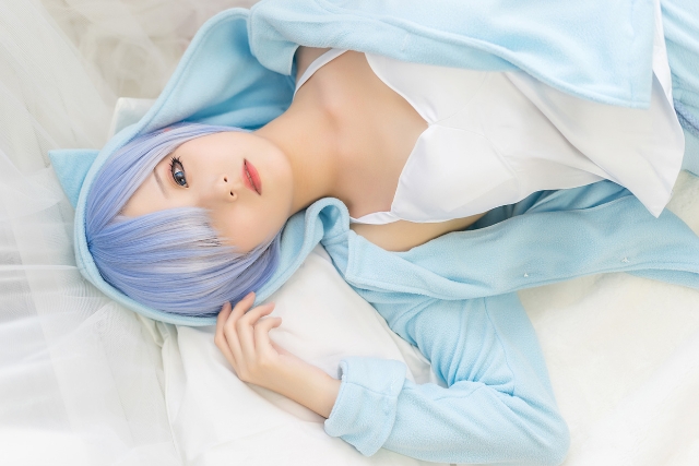 蕾姆的蓝色睡衣 Cosplay 《Re：从零开始的异世界生活》 Rem