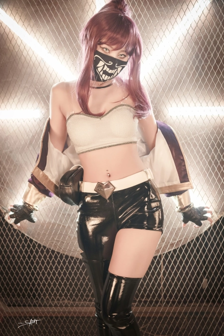 Yuna NO.13 - Cosplay Vol.04 KDA Akali & Nier Automata 2B 阿卡丽与尼尔机械纪